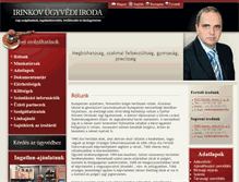 Tablet Screenshot of irinkov.hu